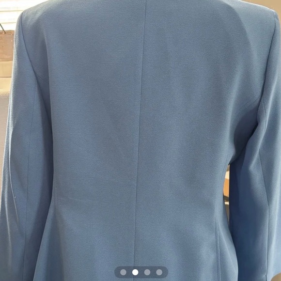 Kasper Light Blue Single-Button Women's Blazer - Picture 2 of 4